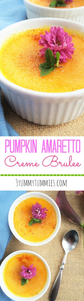 Pumpkin Amaretto Creme Brulee 