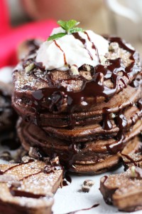 The most decadent pancake ever! Plus tips on how to get the perfect cookie cutter pancake to make fun Christmas shapes!