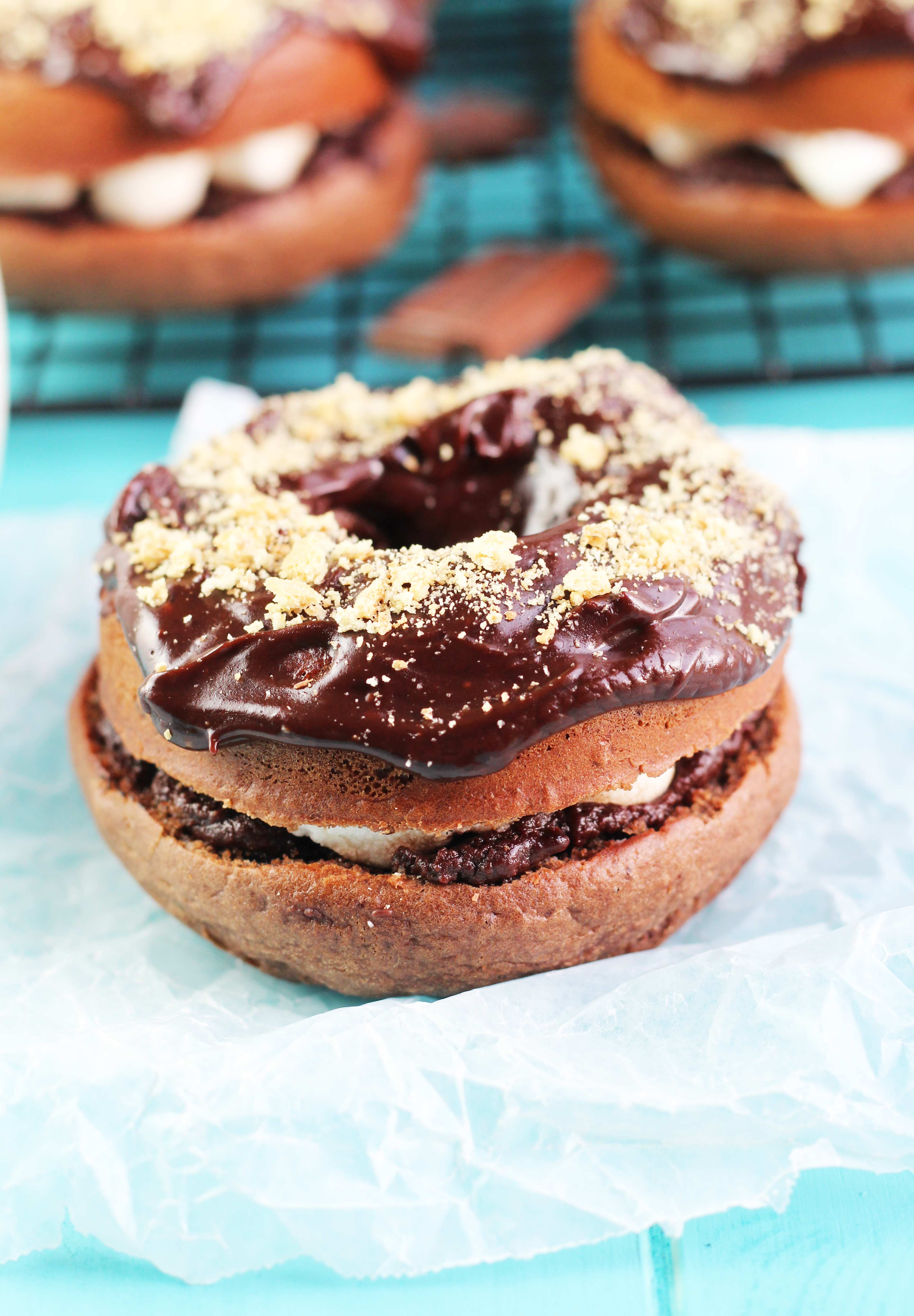 Baked-S'mores-Doughnuts