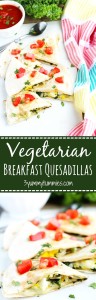An easy and delicious breakfast quesadilla with sauteed kale, egg and fontina cheese.