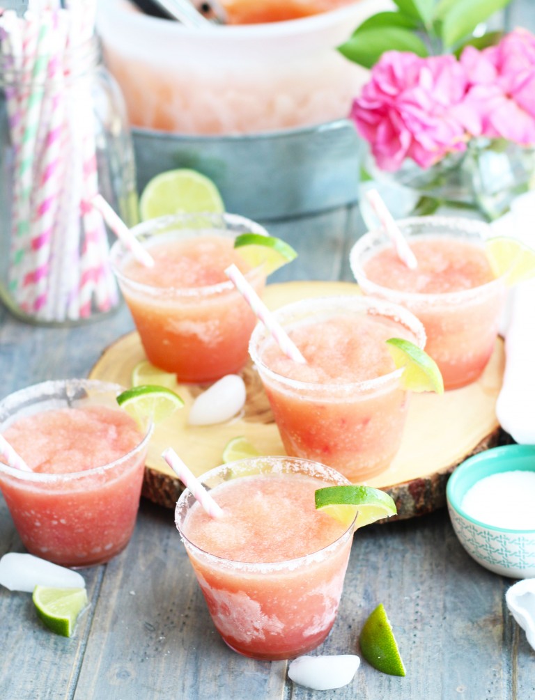 Watermelon Margarita Slush Bucket 3 Yummy Tummies