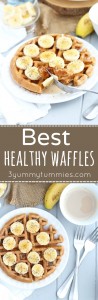 A few easy substitutions make these whole wheat waffles healthier without sacrificing taste. These are a family favorite!