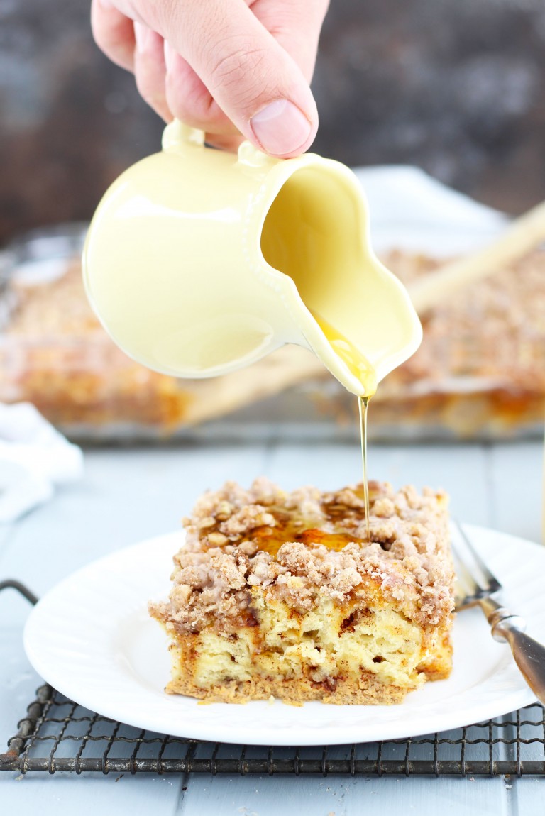 Pumpkin Cinnamon Roll French Toast Bake 3 Yummy Tummies