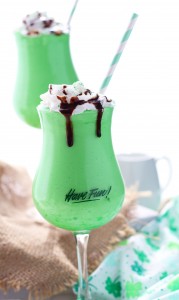 A festive, Irish Mudslide with Jameson and Baileys is a delectable St. Patrick's Day cocktail.