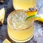 A Spicy Pineapple Margarita is a refreshing cocktail with hints of sweetness and spice created by Chile Liqueur.  Serve it over ice with a salt and chili powder rim followed by a garnishment of fresh pineapple and lime.