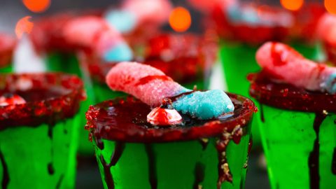 Zombie Brain Margarita Jello Shots | 3 Yummy Tummies