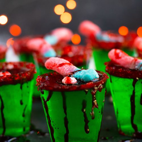 Zombie Brain Margarita Jello Shots | 3 Yummy Tummies