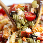 This Italian Pasta Salad is always a hit with grape tomatoes, mozzarella, pepperoni, olives and artichokes. A bit of everything bagel seasoning really adds a special touch to this potluck favorite.